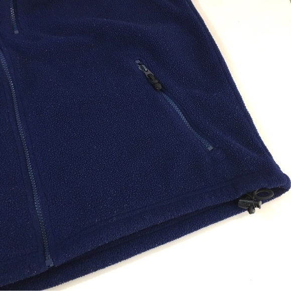 Vintage L.L. Bean Men’s Fleece Full Zip Vest Synchilla Blue - Picture 9 of 11